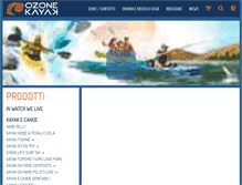 Tablet Screenshot of ozonekayak.com